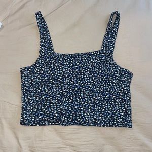American Eagle Cropped Floral Tank